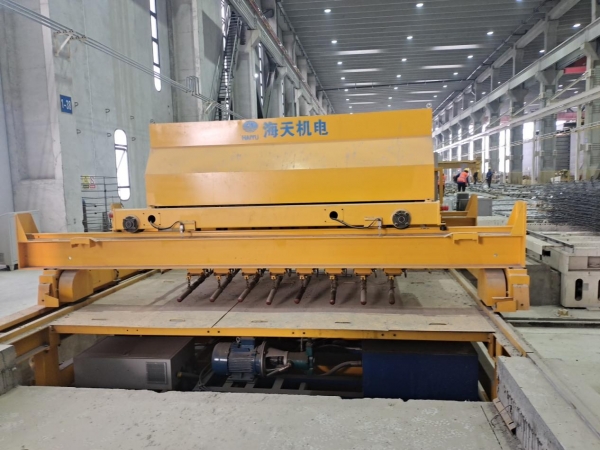 成都客户预应力长线台生产线现场