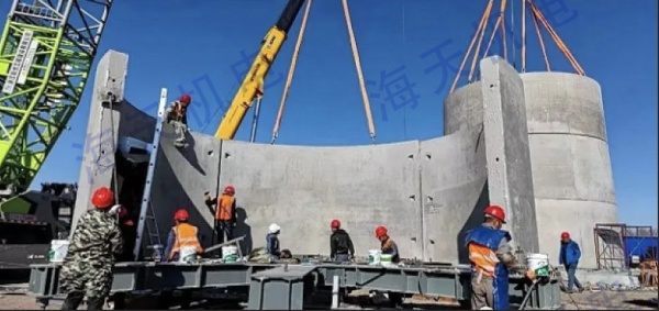 风电混塔塔筒管片拼装平台